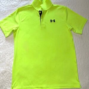 Under Armour Boys Bright Yellow Polo Shirt